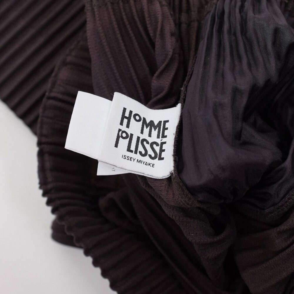 Issey Miyake Homme Plisse 2 / Medium shorts cropped pants matte black w/pockets - Picture 4 of 11